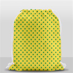 Polka Dots Drawstring Bag (small) by Valentinaart