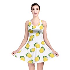 Yellow Pattern Lemon Reversible Skater Dress by CoolDesigns