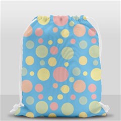 Polka Dots Drawstring Bag (small) by Valentinaart