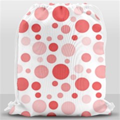 Polka Dots Drawstring Bag (large) by Valentinaart