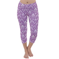Pattern Capri Winter Leggings  by Valentinaart