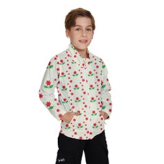 Flower Floral Sunflower Rose Star Red Green Wind Breaker (kids) by Mariart