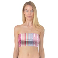 Heart Love Valentine Polka Dot Pink Blue Grey Purple Red Bandeau Top by Mariart