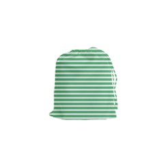Horizontal Stripes Green Drawstring Pouches (xs)  by Mariart