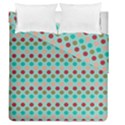 Large Colored Polka Dots Line Circle Duvet Cover Double Side (Queen Size) View2