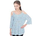 Polka Dot Flooring Blue Orange Blur Spot Flutter Tees View1