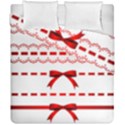 Ribbon Red Line Duvet Cover Double Side (California King Size) View2