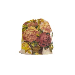 Victorian Background Drawstring Pouches (small)  by Simbadda
