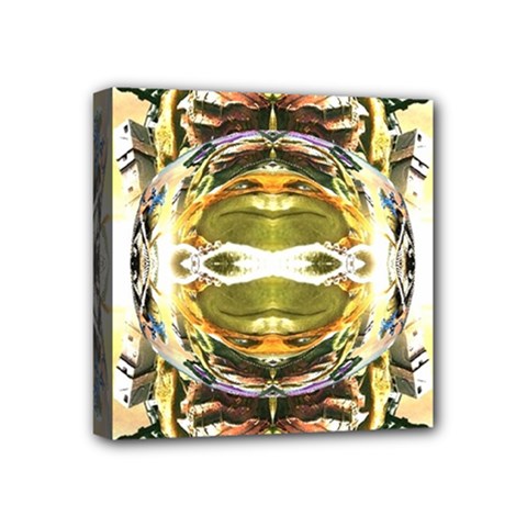 Teenage Mutant Ninja Turtles Michelangelo And Leonardo 3d Effect Mini Canvas 4  X 4  by 3Dbjvprojats