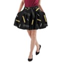 Rectangle Chalks A-Line Pocket Skirt View1