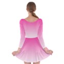Gradients Pink White Long Sleeve Skater Dress View2