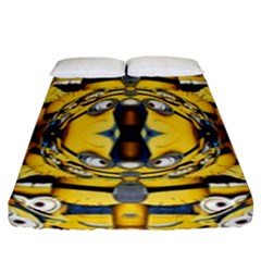 Minions Feedback 3d Effect   Fitted Sheet (california King Size) by 3Dbjvprojats