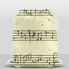 Music Notes On A Color Background Drawstring Bag (small) by Nexatart