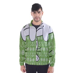 Easter Bunny  Wind Breaker (men) by Valentinaart
