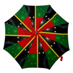 Snowflake Background Digitally Created Pattern Hook Handle Umbrellas (medium) by Nexatart