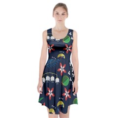 Origami Flower Floral Star Leaf Racerback Midi Dress by Mariart
