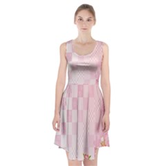 Sakura Flower Floral Pink Star Plaid Wave Chevron Racerback Midi Dress by Mariart