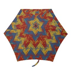 Aztec South American Pattern Zig Zag Mini Folding Umbrellas by Nexatart