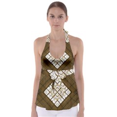 Steel Glass Roof Architecture Babydoll Tankini Top by Nexatart