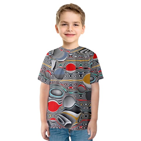 Changing Forms Abstract Kids  Sport Mesh Tee by digitaldivadesigns