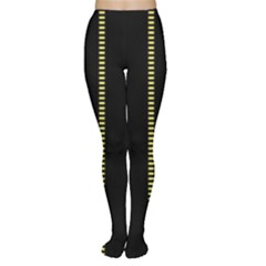 Yellow Space Stripes Tights by NoctemClothing
