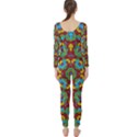 Geometric Multicolored Print Long Sleeve Catsuit View2