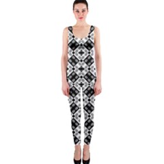 Geometric Modern Baroque Onepiece Catsuit by dflcprintsclothing