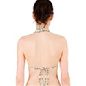 Tricolored Geometric Pattern Bikini Top View2