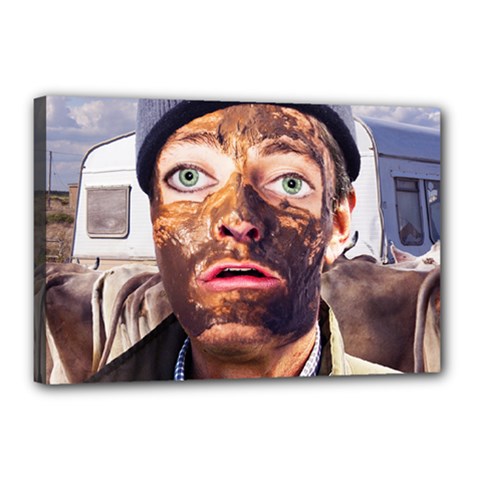 Shitfaced Canvas 18  X 12  by RakeClag