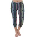 Pencil Stationery Rainbow Vertical Color Capri Winter Leggings  View1
