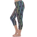 Pencil Stationery Rainbow Vertical Color Capri Winter Leggings  View2