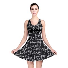 Happy Holidays Reversible Skater Dress by Mariart