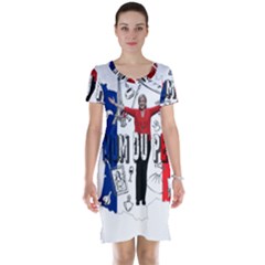 Marine Le Pen Short Sleeve Nightdress by Valentinaart