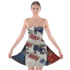 Marine Le Pen Strapless Bra Top Dress by Valentinaart