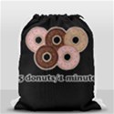 Five donuts in one minute  Drawstring Bag (Small) View2