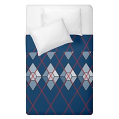 Diamonds And Lasers Argyle  Duvet Cover Double Side (single Size) by emilyzragz