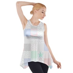 Sweet Dreams Rag Quilt Side Drop Tank Tunic by Mariart
