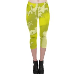 Sky Capri Leggings  by ValentinaDesign