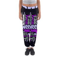 Writing Color Rainbow Sweer Love Women s Jogger Sweatpants by Mariart