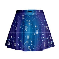 Astrology Illness Prediction Zodiac Star Mini Flare Skirt by Mariart