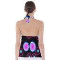 Cell Egg Circle Round Polka Red Purple Blue Light Black Babydoll Tankini Top View2