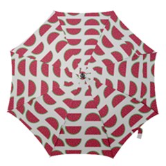 Watermelon Pattern Hook Handle Umbrellas (small) by Nexatart