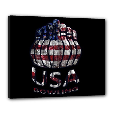 Usa Bowling  Canvas 20  X 16  by Valentinaart