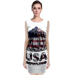 Usa Bowling  Sleeveless Velvet Midi Dress by Valentinaart