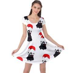Pattern Sheep Parachute Children Cap Sleeve Dresses by Nexatart