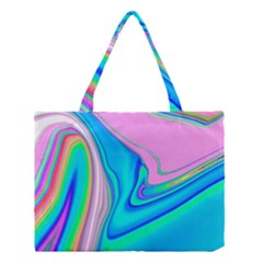 Aurora Color Rainbow Space Blue Sky Purple Yellow Green Pink Red Medium Tote Bag by Mariart