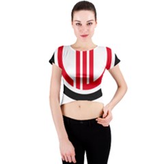 Ono Sendai Logo Crew Neck Crop Top by bullshitdesign
