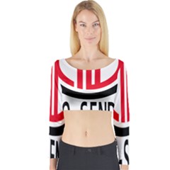 Ono Sendai Logo Long Sleeve Crop Top by bullshitdesign