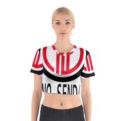 Ono Sendai Logo Cotton Crop Top by bullshitdesign