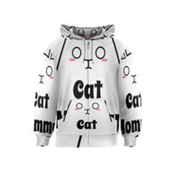 Love My Cat Mommy Kids  Zipper Hoodie by Catifornia